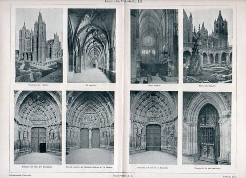 LAMINA V36284: Vistas de la Catedral de Leon