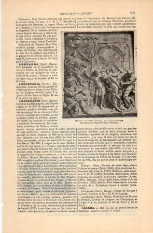 LAMINA V36264: Martirio de Santa Leocadia por A. Bergas