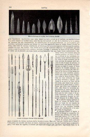 LAMINA V36179: Lanzas de tribus africanas