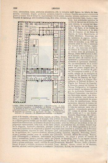 LAMINA V36230: Plano Instituto Bibliografico de Leipzig