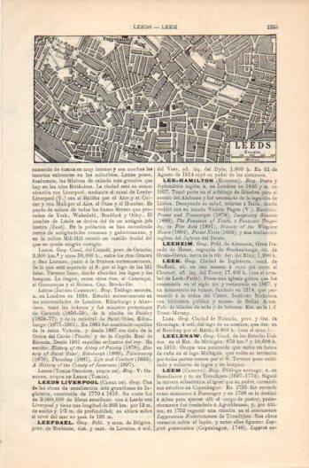 LAMINA V36226: Plano de Leeds, Inglaterra