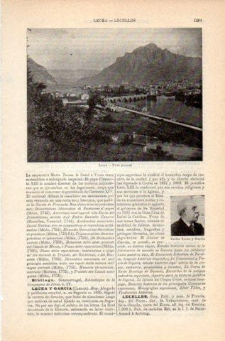 LAMINA V36217: Vista de Lecco, Italia