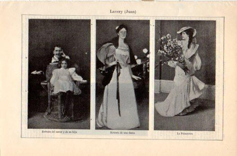 LAMINA V36210: Retratos por Juan Lavery