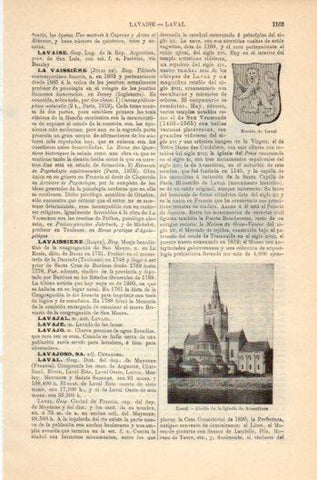 LAMINA V36207: Iglesia de Avesnieres en Laval, Francia