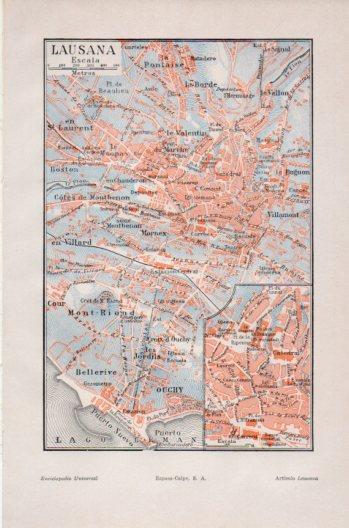 LAMINA V36201: Plano de Lausana, Suiza
