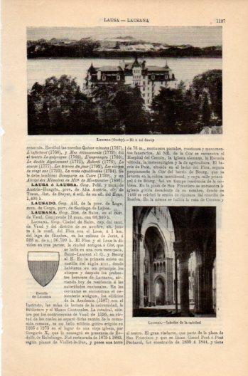 LAMINA V36200: Hotel Savoy en Lausana, Suiza
