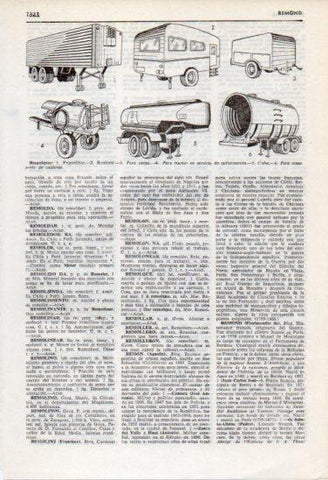 LAMINA V35863: Tipos de remolques