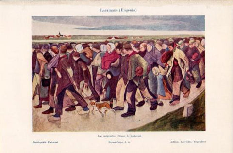 LAMINA V35859: Los emigrantes por E. Laermans