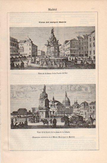 LAMINA V35849: Vistas del antiguo Madrid