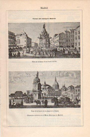 LAMINA V35849: Vistas del antiguo Madrid