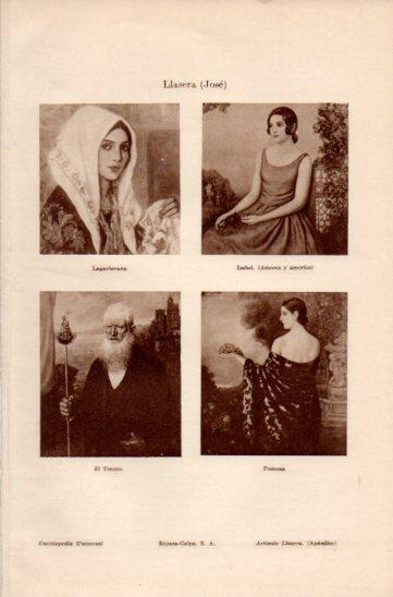 LAMINA V35844: Retratos por Jose Llasera