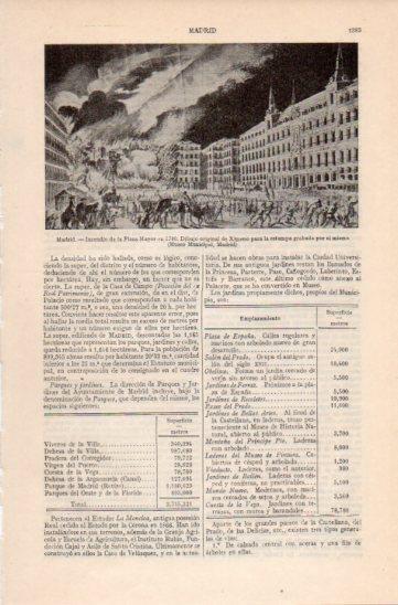 LAMINA V35837: Incendio de la Plaza Mayor de Madrid en 1790 por Ximeno