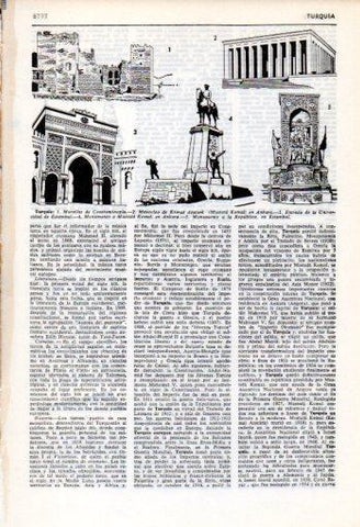 LAMINA V35896: Monumentos en Turquia