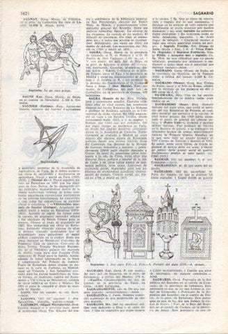LAMINA V35889: Tipos de sagrarios