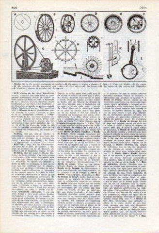 LAMINA V35882: Tipos de ruedas I
