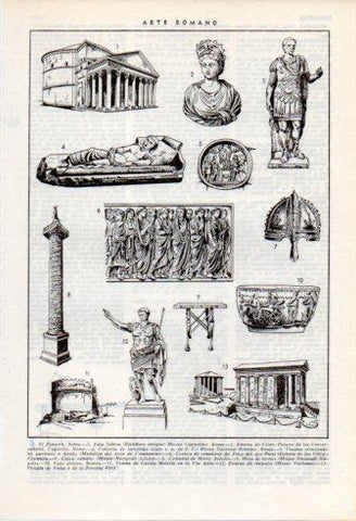 LAMINA V35877: Arte romano
