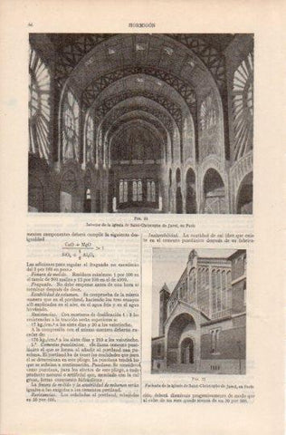 LAMINA V35773: Iglesia de Saint Christophe de Javel, Paris
