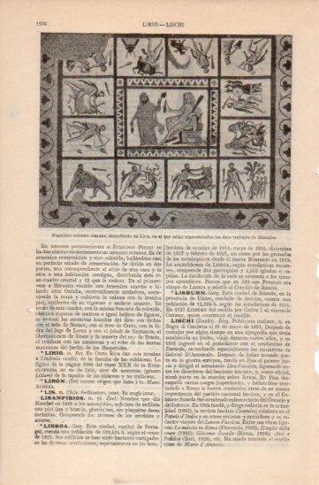 LAMINA V35831: Mosaico los doce trabajos de Hercules 