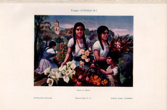 LAMINA V35829: Flores de Mejido por Ceferina de Luque