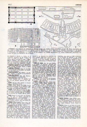 LAMINA V35902: Esquemas de urbanismo en distintas epocas