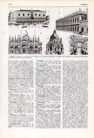 LAMINA V35913: Vistas de Venecia