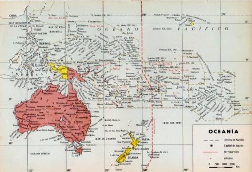 LAMINA V35964: Mapa de Oceania