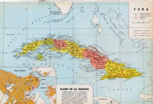 LAMINA V35958: Mapa de Cuba