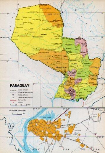 LAMINA V35954: Mapa de Paraguay