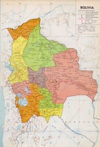 LAMINA V35951: Mapa de Bolivia