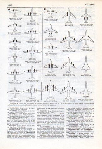 LAMINA V35945: Tipos de avion