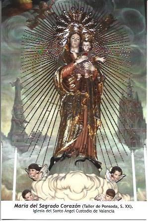 POSTAL L06095: Maria del Sagrado Corazon en Valencia