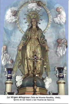 POSTAL L06106: La Virgen Milagrosa por Vicente Rondilla