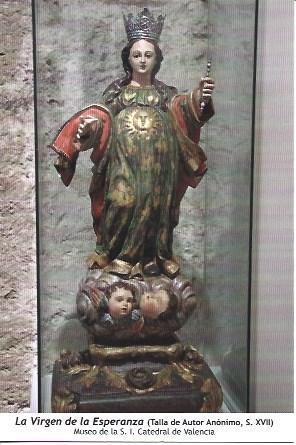 POSTAL L06110: La Virgen de la Esperanza de la Catedral de Valencia