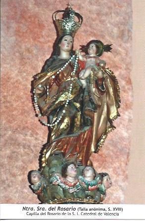 POSTAL L06112: Nuestra Señora del Rosario de la Catedral de Valencia