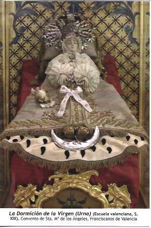 POSTAL L06089: La Dormicion de la Virgen de Franciscanos de Valencia