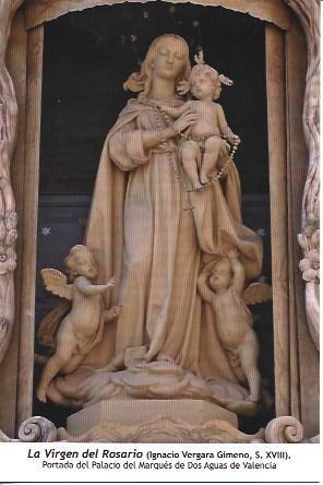 POSTAL L06088: La Virgen del Rosario del Palacio del Marques de Dos Aguas de Valencia
