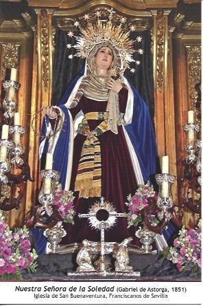 POSTAL L06066: Nuestra Señora de la Soledad en Franciscanos de Sevilla