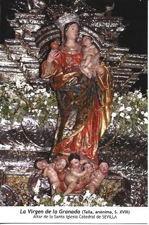 POSTAL L06070: La Virgen de la Granada de la Catedral de Sevilla