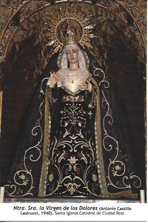 POSTAL L06086: Virgen de los Dolores en la Catedral de Ciudad Real