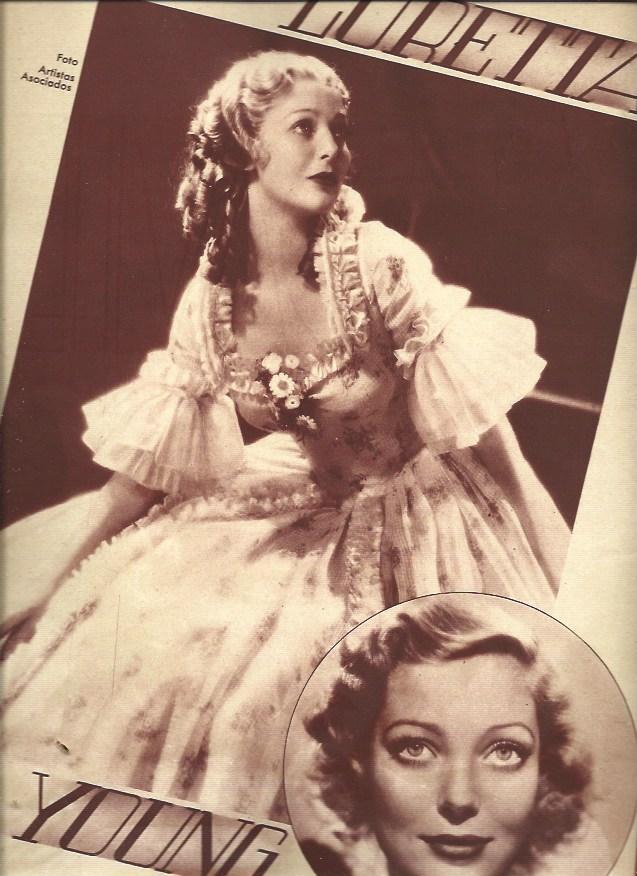 LAMINA 34837: Loretta Young