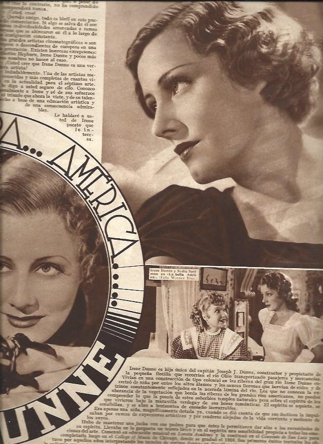 LAMINA 34892: Irene Dunne y Nydia Nestman en La bella Adelina