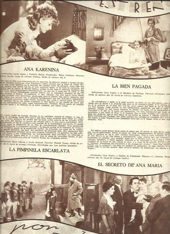 LAMINA 34750: Estrenos de cine en febrero de 1936