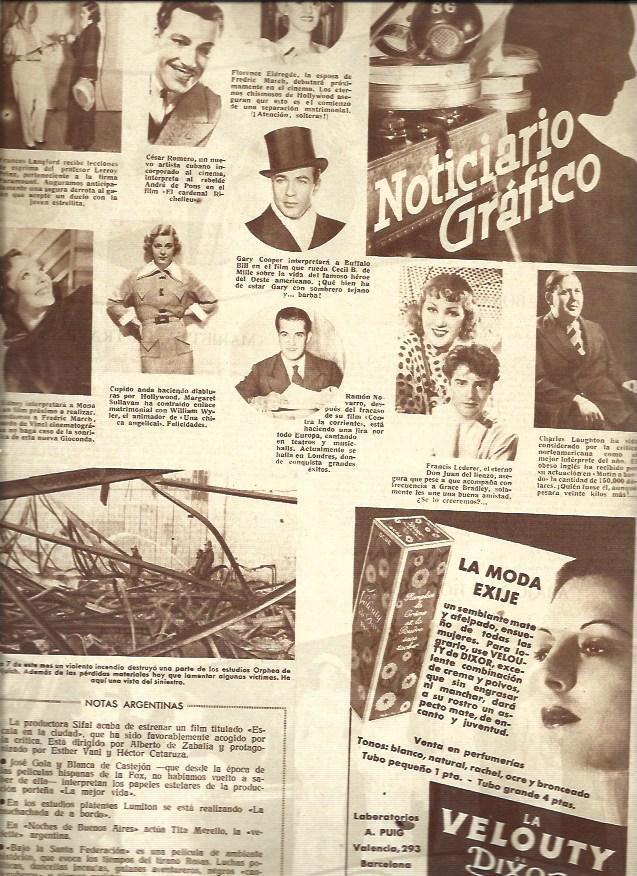 LAMINA 34751: Fotos de actores y publicidad de La Velouty de Dixor