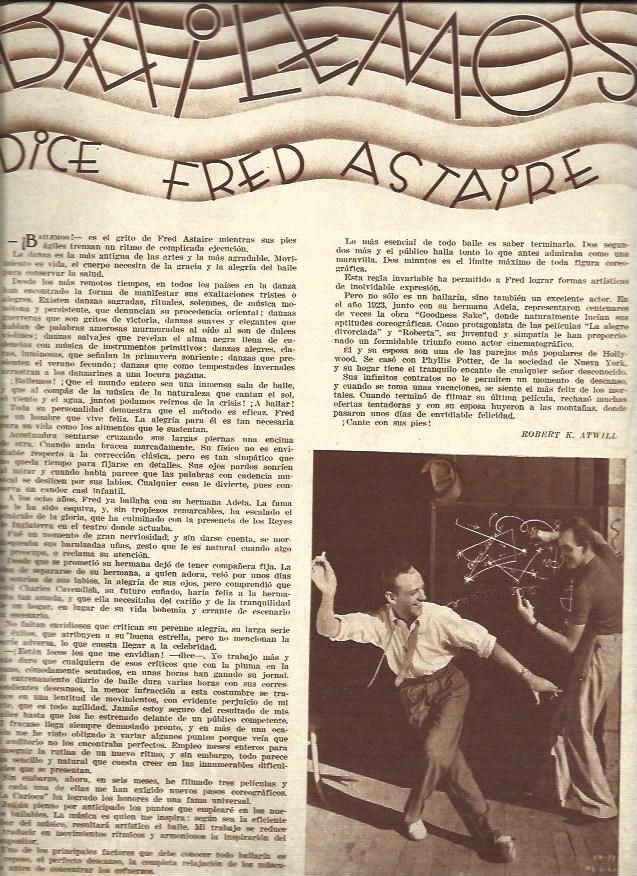LAMINA 34764: Fred Astaire en un ensayo