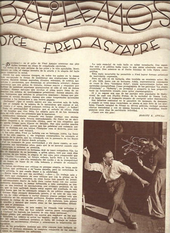 LAMINA 34764: Fred Astaire en un ensayo