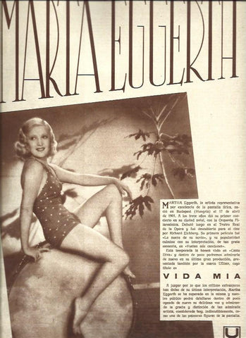 LAMINA 34728: Marta Eggerth