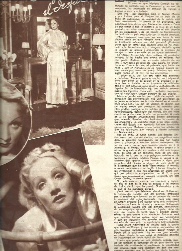 LAMINA 34729: Marlene Dietrich