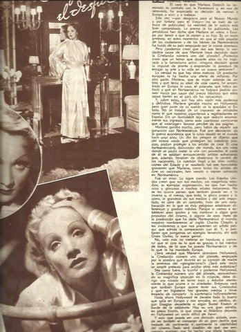 LAMINA 34729: Marlene Dietrich