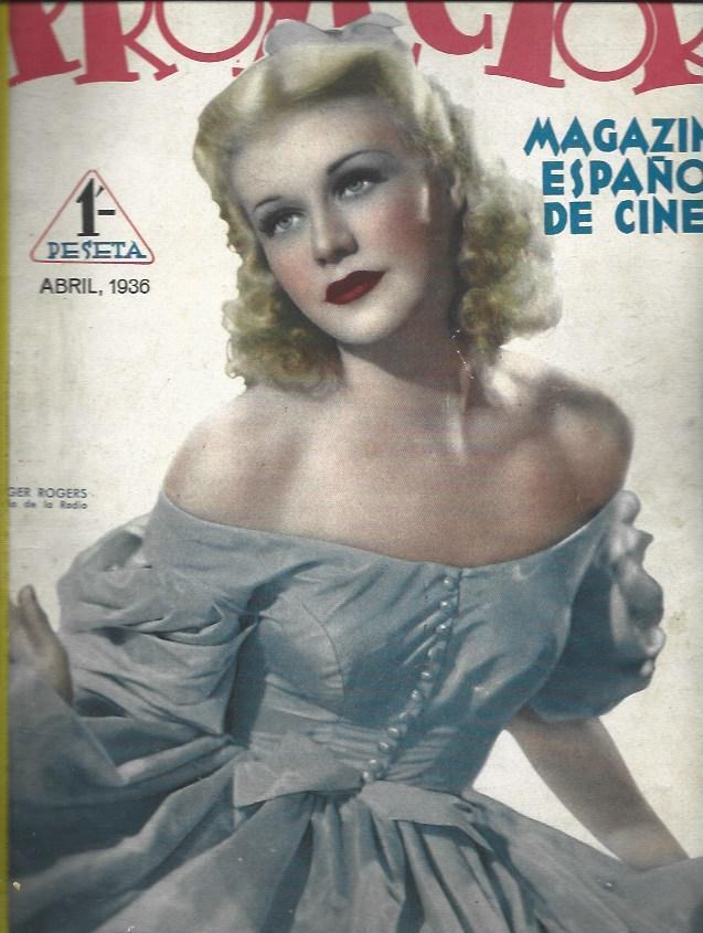 LAMINA 34790: Portada Proyector con Ginger Rogers