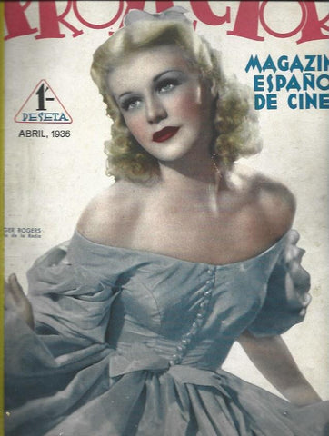 LAMINA 34790: Portada Proyector con Ginger Rogers
